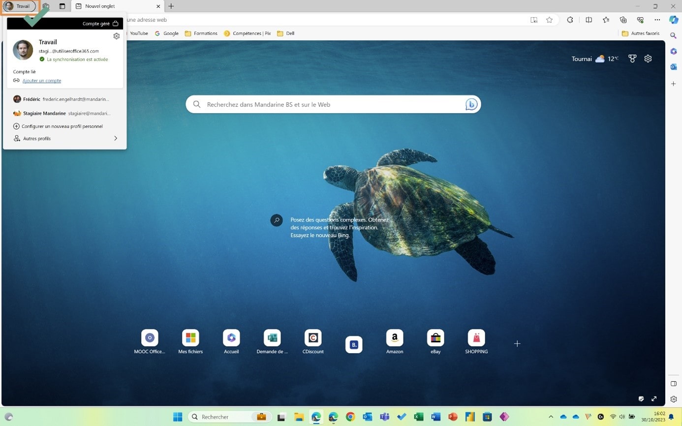 Espace de travail Edge
