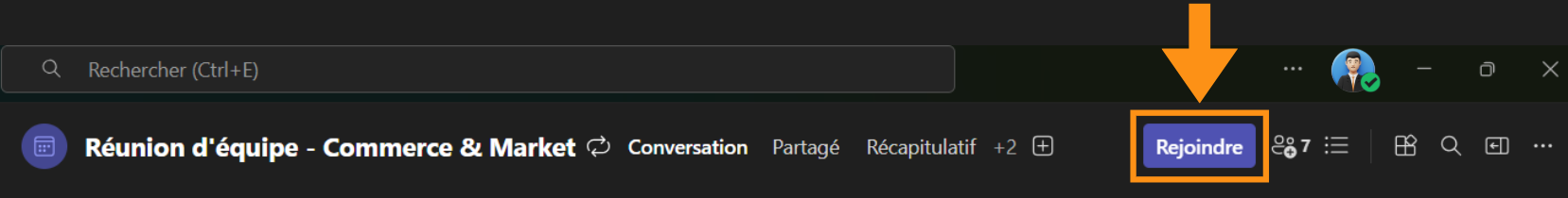 Copie d'écran montrant où se trouve la section Insertion dans Word