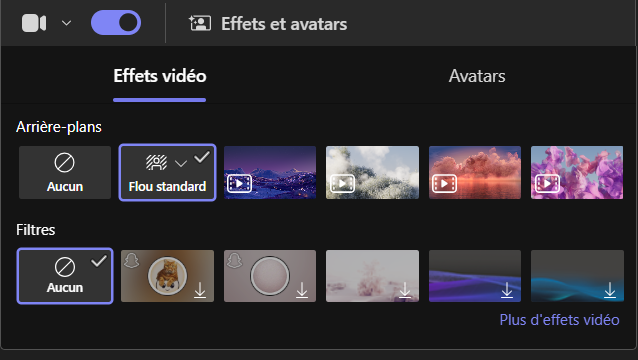 Copie d'écran montrant où se trouve la section Insertion dans Word