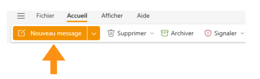 Copie d'écran montrant où se trouve la section Insertion dans Word