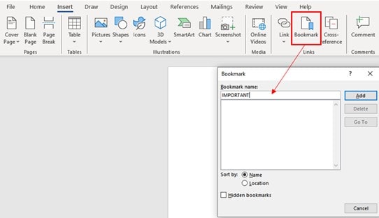 Navigating by headings in the Word Navigation Pane