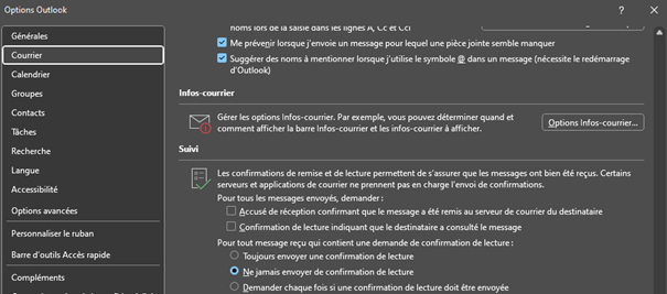 Accéder aux éléments envoyés dans Outlook