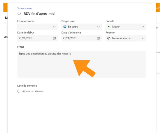 Copie d'écran montrant où se trouve la section Insertion dans Word