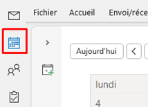 Accéder au calendrier Outlook