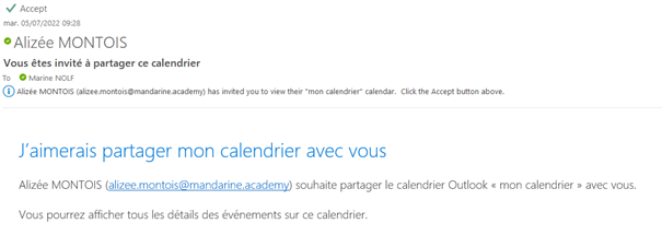 Afficher plusieurs calendriers Outlook ensemble
